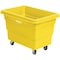 Global Industrial 6 Bushel Plastic Bulk Box Truck, Direct Mount Base, Yellow, 33-2/5L x 23W x 24-1/2H 800311YL - alternate 1